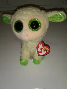 TY LALA WEISSES LAMM 6" BEANIE BOOS - NEU Hängeetiketten - Bild 1 von 1