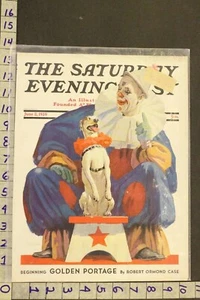1939 CIRCO CARNAVAL PAYASO DISFRAZ ANIMAL PERRO INTÉRPRETE SHERIDAN ARTE CUBIERTA SA19 - Imagen 1 de 1