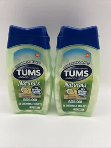 Tums Naturals Ultra Strength Antacid Chewable Coconut Pineapple 2 Pack EXP05/25 - Picture 1 of 2