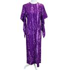 Made In Hawaii Vintage Tie Dye Floral Dress In Purple Size Small Kaftan Angel