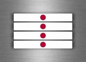 4x sticker decal car stripe motorcycle racing flag bike moto tuning japan - Picture 1 of 1