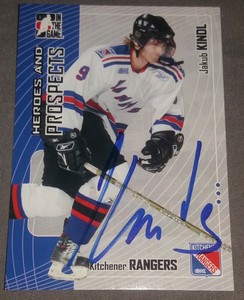 Detroit Red Wings Jakub Kindl Signed 05/06 ITG Heroes & Prospects Auto Card