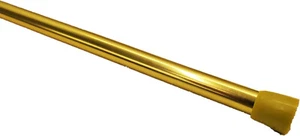 BRASS Regular Duty Lightweight Tension Rod 7/16" Diameter Adjusts 18-28 or 28-48 - Picture 1 of 6