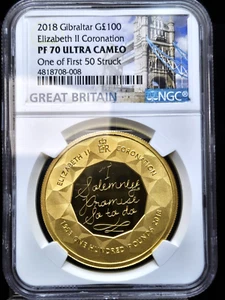2018 G. Britain-Eli II Coronation One of First 50 Gold Sovereign- NGC PF 70 UCAM - Picture 1 of 4