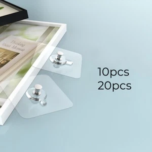 10/20 ganci da parete autoadesivi ganci adesivi magici ganci per quadri senza foratura 7*7 cm - Foto 1 di 6