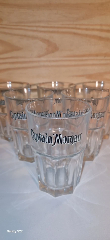 6 VERRES RHUM CAPTAIN MORGAN WHITE MOJITO GRANITY - Photo 1/3