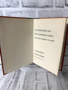 For Colored Girls Who Have Considered Suicide, Ntozake Shange 1st Edition 1977 - Bild 1 von 8
