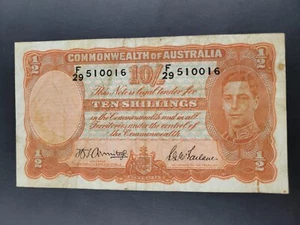 Common Wealth of Australia - 10 Shillings - 1938 - WPM# F/29 510016 - Picture 1 of 2