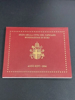 2004 VATICAN CITY 8-Coins POPE JOHN PAUL II SET  Box/Chest from 1c to 2 Euro Exc - Image 1 of 4