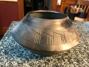 ¡FABULOSO NANCEE MEEKER PIT FIRED CUENCO CERRADO BAJO! ¡CERÁMICA DE ESTUDIO ARTESANAL! - Imagen 1 de 12