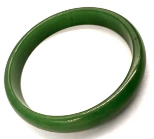 Antique Chinese Art Deco Chinese Imperial Jade Bangle - Picture 1 of 9