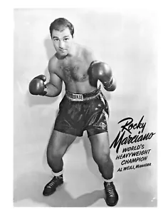 Leggenda della boxe Rocky Marciano foto 8x10 #2 - Foto 1 di 2