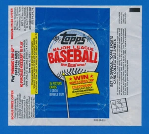 1983 Topps Wax Pack Wrappers Lot of All 3 Ad Variations No Rips! Super Clean! - Picture 1 of 3