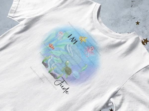 Under the Sea BIrthday Age 1 to 9 Children's Kid's T-shirts T-shirt Top sea life - Picture 1 of 10