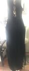 Forever 21 Black sleeveless maxi Dress Small Relaxed back string beach rayon 