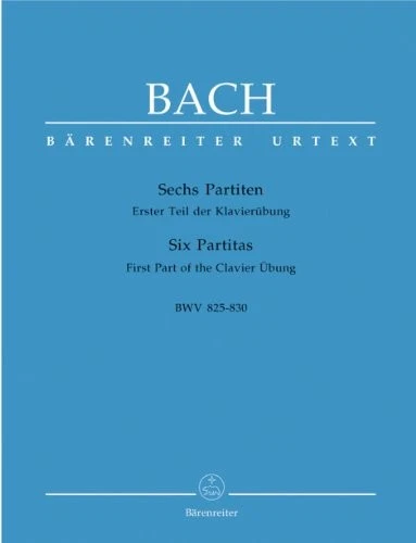 BACH: SIX PARTITAS, BWV 825-830 [WITHOUT FINGERING] (FIRST By Johann Sebastian - Image 1 of 1