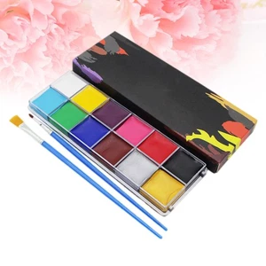 12 Colours Painted Pigment Set Kit for Kids Child Halloween Makeup Paints - Picture 1 of 11