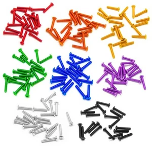 20pcs M3x16mm Button Head Screws 6063 Aluminum Hex Socket (Anodized Colors) - Picture 1 of 9