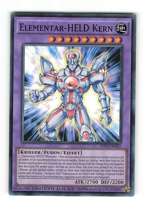 Yugioh ELEMENTAR-HELD KERN , shvi-dese2 Super Rare deutsch NM Limitierte Auflage - Bild 1 von 2
