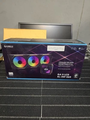 Lian Li GA II LCD SL-INF 360 CPU Liquid Cooler BLACK - image 1 of 4