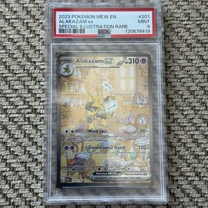 Pokemon Alakazam ex 151 MEW EN Special Illustration Rare #201 PSA 9 Mint - Picture 1 of 2
