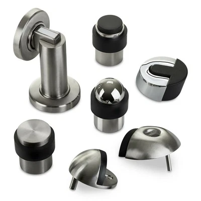 Türstopper Türpuffer Feststeller Gummi Türhalter Wand Boden Edelstahl Tür SOTECH - Bild 1 von 4