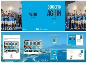 REPUBBLICA 2025 - Napoli campione d'Italia FOLDER (NUOVO) - Picture 1 of 2