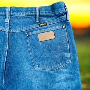 Jeans Wrangler De Colección Para Hombres 38x36 31MWZDN Corte Vaquero Denim EE. UU. Envejecido Años 90 - Imagen 1 de 15