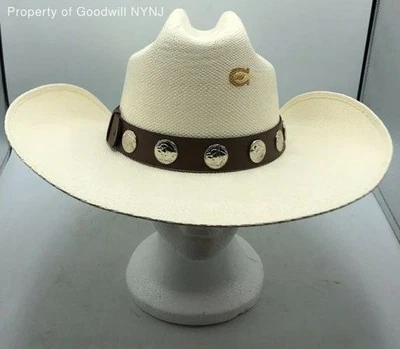 Charlie 1 Horse Lainey Wilson Hang Tight Honey Natural Straw Hat Size M - Image 1 of 4