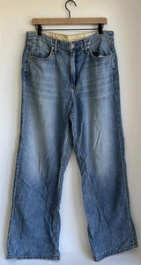 Jeans Rag And Bone Logan vita media gamba larga blu taglia 31 - Foto 1 di 8