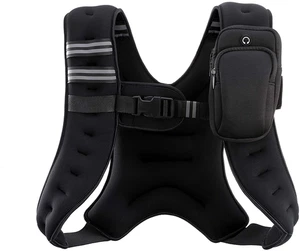 Weighted Vest, 6Lb/8Lb/12Lb/16Lb/20Lb/25Lb/30Lb Weight Vest with Reflective Stri - Picture 1 of 11