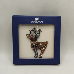 Swarovski Crystal Pixel Baby Reindeer Figurine Ornament w/ Original Box 5004501 - Picture 1 of 8