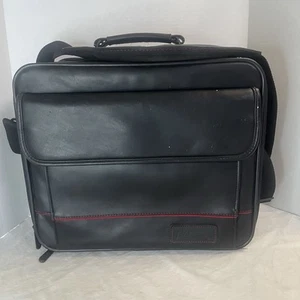 Targus große Computertasche Tragetasche Aktentasche Laptop Notebook Leder EUC - Bild 1 von 10