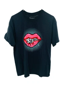 Girlie Girl Originals tik tok lips t-shirt Black SZ L - Picture 1 of 5