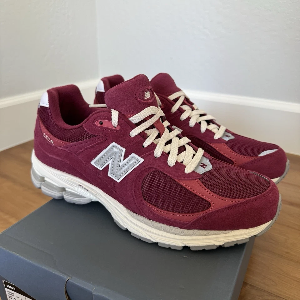 New Balance 2002R Suede Pack Shoes M2002RHA Garnet/Deep Earth Red - Size 10.5 - Image 1 of 4