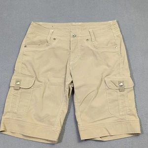 Kuhl Shorts Damen 6 khaki beige Vintage Patina Dye Splash 11" Cargo Outdoor - Bild 1 von 10