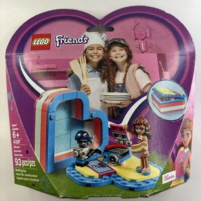 Lego Friends 41387 Olivia's Summer Heart Box Hot Dog Grill Robot New Sealed - Image 1 of 2
