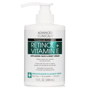 Advanced Clinicals Retinol Body Lotion, Firming & Anti-Aging Moisturizer for Cre - Picture 1 of 12