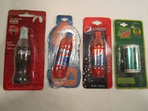 (Lot of 4) PEPSI & MOUNTAIN DEW LIP BALM 2011 & COKE Pencil Sharpner 1997 [F3] - Imagen 1 de 2