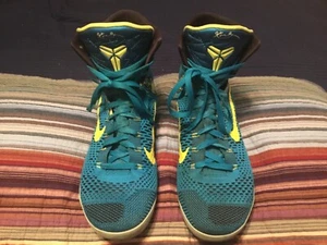 Nike Kobe 9 IX Elite High Perspective Teal Blue Neon 630847-400 Mens Sz 12-13 ?? - Picture 1 of 12
