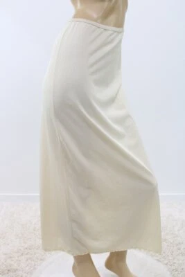 Maxi De Colección Olga Largo Medio Slip Años 60 Formal Beige Claro Marfil S EE. UU. Foto 1 de 4