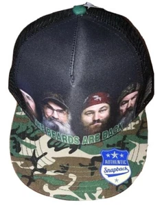 Duck Dynasty offizielle A&E Mütze Kappe Camouflage Bärte sind hinten Netz Druckknopflasche neu mit Etikett - Bild 1 von 10