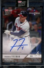 2018 Topps Now Postseason #PS-48A Freddie Freeman Auto Autograph #d /99