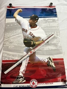 Boston Red Sox 2004 WORLD SERIES 22.25x34” Baseball POSTER Curt Schilling SEALED - Picture 1 of 3