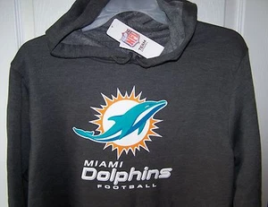 Miami Dolphins Gray Hooded Sweatshirt   Mens Small    New With Tags  - Picture 1 of 1