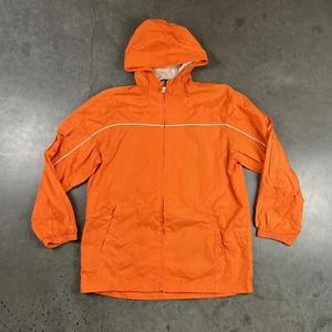 GAP Kids Nylon Jacket Youth XXL Orange Full Zip Lightweight Pockets Hooded - Picture 1 of 14