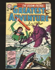 My Greatest Adventure # 81 - 2nd Doom Patrol & Toth art VG Cond writing on cover
