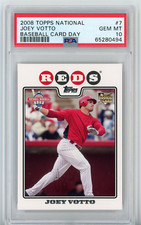 2008 Topps #7 National Baseball Card Day Joey Votto RC PSA 10 GEM MINT Reds