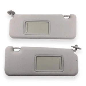 2005-2010 Scion TC Driver & Passenger Side Sun Visor Pair Set Gray Cloth - Picture 1 of 9