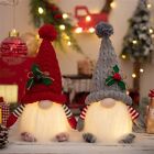 Christmas Gnomes Sequin Cap Light Plush Knitted Santa Doll Handmade Xmas Dwarf